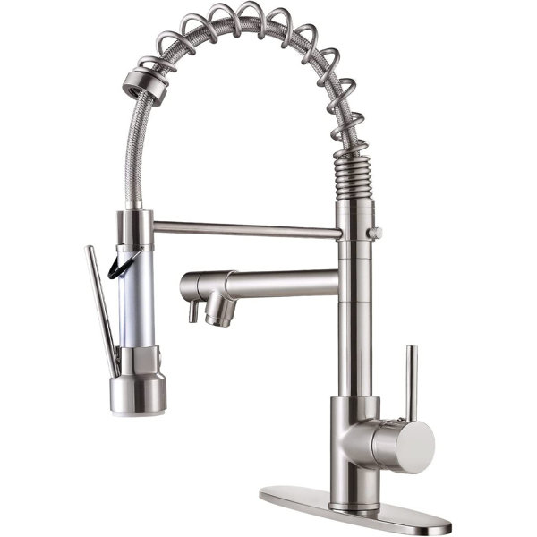 ELAND GJ Swivel Kitchen Faucet Single Handle, Pull Down Sprayer